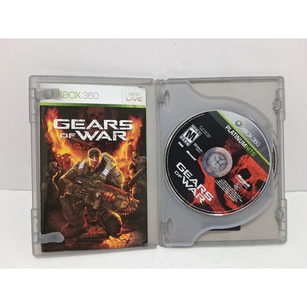 Gears of War Xbox 360 Platinum Hits Complete Collection Bonus Disc Included